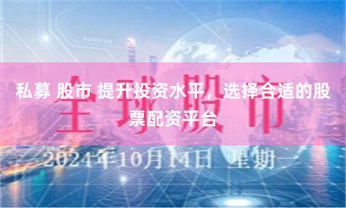 私募 股市 提升投资水平，选择合适的股票配资平台